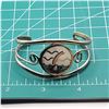 Image 10 : Sterling Silver, Abalone, and Enamel Cuff Bracelet