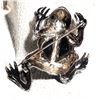 Image 6 : Vintage .925/Enamel Frog Brooch Marcasite