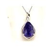 Image 3 : Pear-Cut Certified & Appraised Tanzanite Necklace