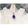 Image 4 : Pear-Cut Certified & Appraised Tanzanite Necklace