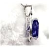 Image 5 : Pear-Cut Certified & Appraised Tanzanite Necklace