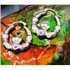 Image 4 : Love of the Irish White Gold Claddagh Hoops