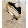 Image 4 : Bernard K Passman Black Coral and Diamond Ring 18K