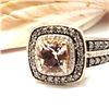 Image 3 : LeVian Morganite, Chocolate & Vanilla Diamond Ring