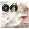 Image 4 : Large 10.00mm Round Mystic Topaz Stud Earrings