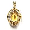 Image 5 : Incredible Citrine Pendant with Double Hobnail Frames