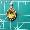 Image 7 : Incredible Citrine Pendant with Double Hobnail Frames