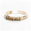 Image 3 : Trendy Mixed Yellow Diamond Stackable Ring or Band