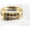 Image 7 : Trendy Mixed Yellow Diamond Stackable Ring or Band