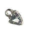 Image 10 : Fantasy-Cut Prasiolite Pendant, Clear Quartz Accent