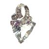 Image 12 : Fantasy-Cut Prasiolite Pendant, Clear Quartz Accent