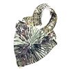 Image 2 : Fantasy-Cut Prasiolite Pendant, Clear Quartz Accent