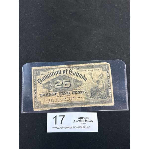 1900 Shin Plaster "25 Cent"