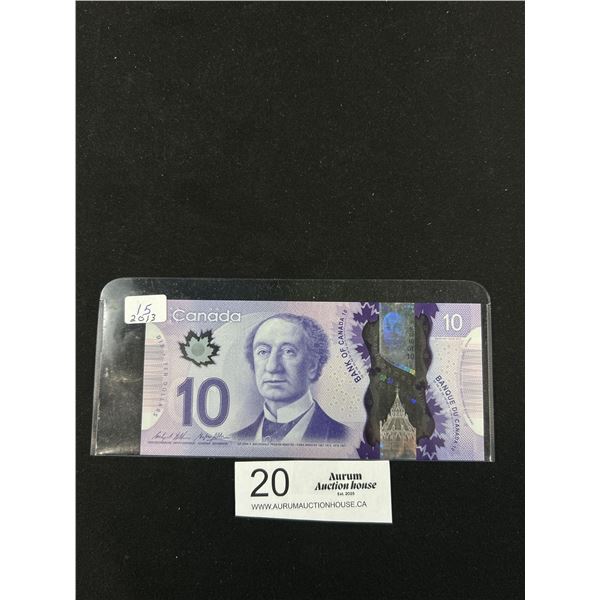 2013 CDN $10.00 Bill UNCIR