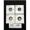 Image 1 : 4 10 Cent Coins, 1917,18,19 + 20