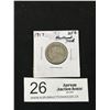 Image 1 : 1917 NELD CDN Silver 25 Cent Coin
