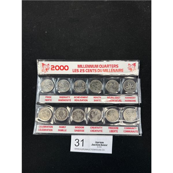 12 2000 Millenium Quarters 1 For Each Month + Province