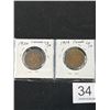 Image 4 : 4 Large CDN Pennies 1917,18,19,20