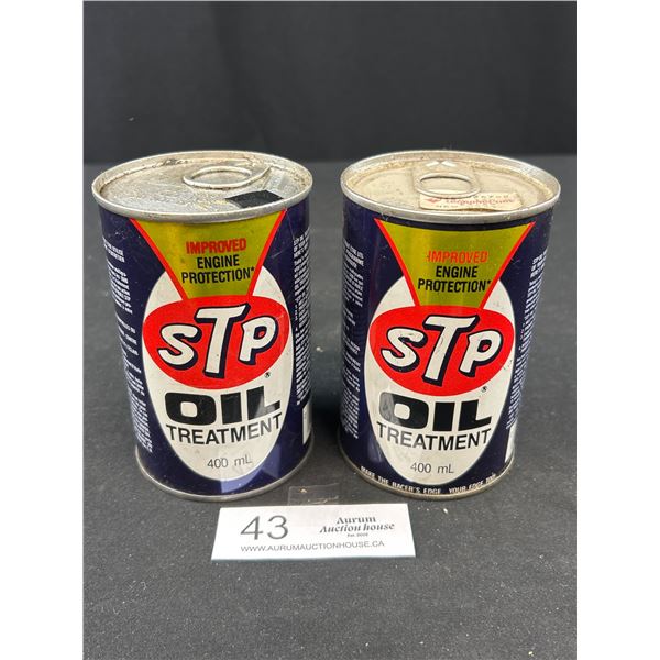 2 Full STP Oil Treatment Cans