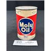 Image 1 : Vintage Made in Canada Paper Label Full, Moly Oil Engine Performance