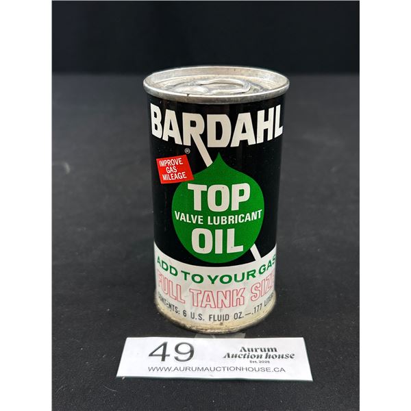 Full Bardahl Valve Lubricant Oil Tin