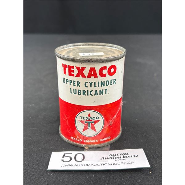 Full Vintage Texaco Upper Cylinder Lubricant Tin