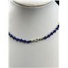Image 3 : Genuine Antique Art Deco Lapis Glass Bead Necklace Beauty!