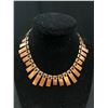 Image 3 : Designer Signed RENOIR Art Deco Copper Necklace C.1960s Solid Quality