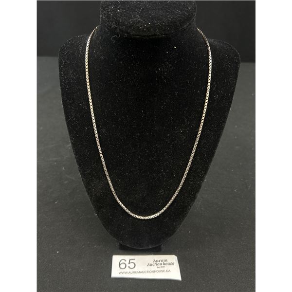 Vintage Sterling .925 Solid Box Chain