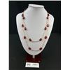 Image 1 : Vintage Designer Gold Link Stone Necklace, Classy!