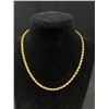 Image 2 : Vintage Gold Rope Chain Necklace Nice!