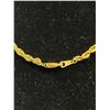 Image 3 : Vintage Gold Rope Chain Necklace Nice!