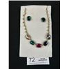 Image 1 : Beautiful Vintage Multi Color Rhinestone Necklace
