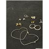 Image 2 : Large Lot Vintage Sterling Silver Earrings Quality! Bees, Whale, Hummingbird, Gemstones, Dogs etc