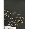 Image 3 : Large Lot Vintage Sterling Silver Earrings Quality! Bees, Whale, Hummingbird, Gemstones, Dogs etc