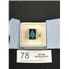 Image 1 : Vintage Mens Silver Turqouise Onyx King Solid