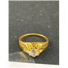 Image 3 : Vintage Mens Gold Ring Crystal Stone