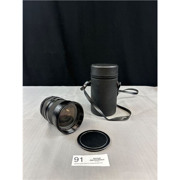 Vintage Vivitar 35-105mm Auto Zoom Camera Lens w/ Hardshell Case