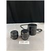 Image 1 : Vintage Super Takumar Camera Lens + Vivitar 70-150 Multiplyer Camera Lens in Hardshell Case