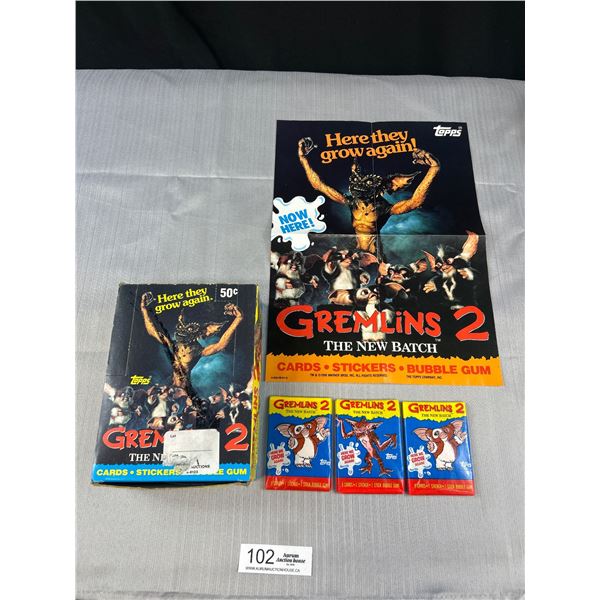 Full Box of Gremlins 2 1990 Trading Cards