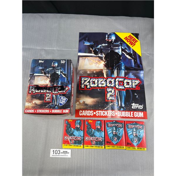 Full Box of Robo Cop 2 1990 Trading Cards