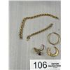 Image 2 : 10KT Gold Single Earrings and Scrap or Repair - All Marked and Tested 8.6 Grams