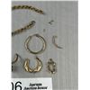 Image 3 : 10KT Gold Single Earrings and Scrap or Repair - All Marked and Tested 8.6 Grams