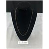 Image 1 : 10KT Yellow Gold Curb Link Chain 20" - Marked and Tested 1.3 Grams