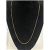 Image 2 : 10KT Yellow Gold Curb Link Chain 20" - Marked and Tested 1.3 Grams
