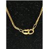 Image 3 : 10KT Yellow Gold Curb Link Chain 20" - Marked and Tested 1.3 Grams