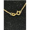 Image 3 : 10KT Yellow Gold 16" Curb Link Chain and 10KT 7/8" Heart Pendant - Marked and Tested 2.2 Grams