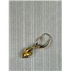 Image 3 : 10KT Yellow Gold 7" Bracelet and Single Earring Which Could Be Made Into a Pendant - Marked and Test
