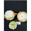 Image 3 : Vintage Fitz and Floyd Lot: Beautiful Porcelain Calla Lily Porcelain 2 CANDLE AND 1987 Creamer Sugar