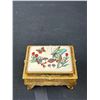 Image 2 : Vintage Lot of 4 Trinket Boxes - Ceramiche Italy Porcelain Cobalt Blue - Japan Brass Procelain Caske